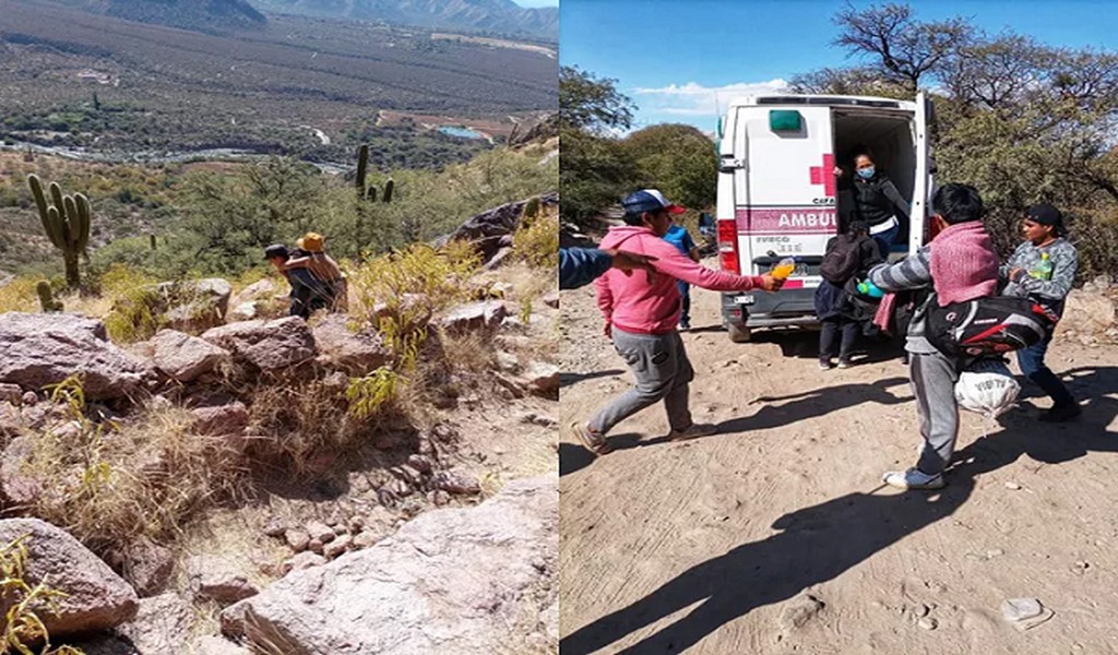 Se torció el tobillo en los cerros de Cafayate y la rescató la policía